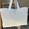 Beachbag Arrow creme wit
