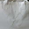 Beachbag Arrow creme wit