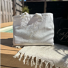 Beachbag Arrow creme wit
