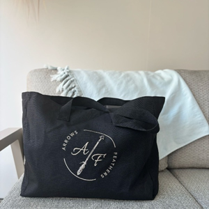 Beachbag Arrow zwart 