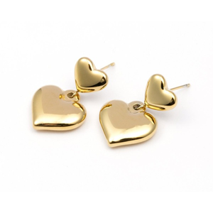 Wauw Jewellery - Oorbellen Double Hearts