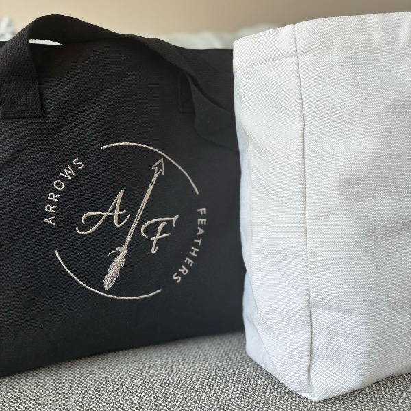 Beachbag Arrow zwart 