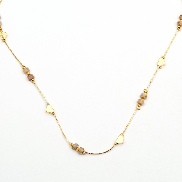 Wauw Jewellery - Ketting Heart & Bead